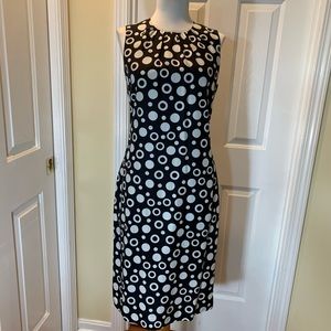 Liz Claiborne Polkadot Sleeveless Sheath Dress